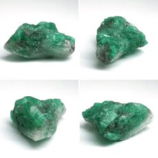 画像2: エメラルド 原石 約6.9g コロンビア ムソ鉱山産 【一点もの】 Emerald 鉱物 標本 結晶 緑柱石 浄化 お守り 天然石 パワーストーン カラーストーン (2)