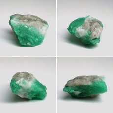 画像2: エメラルド 原石 約5.0g コロンビア ムソ鉱山産 【一点もの】 Emerald 鉱物 標本 結晶 緑柱石 浄化 お守り 天然石 パワーストーン カラーストーン (2)