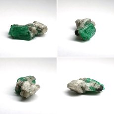 画像2: エメラルド 原石 約2.8g コロンビア ムソ鉱山産 【一点もの】 Emerald 鉱物 標本 結晶 緑柱石 浄化 お守り 天然石 パワーストーン カラーストーン (2)