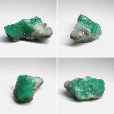 画像2: エメラルド 原石 約5.1g コロンビア ムソ鉱山産 【一点もの】 Emerald 鉱物 標本 結晶 緑柱石 浄化 お守り 天然石 パワーストーン カラーストーン (2)