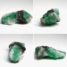 画像2: エメラルド 原石 約6.4g コロンビア ムソ鉱山産 【一点もの】 Emerald 鉱物 標本 結晶 緑柱石 浄化 お守り 天然石 パワーストーン カラーストーン (2)