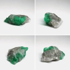 画像2: エメラルド 原石 約4.7g コロンビア ムソ鉱山産 【一点もの】 Emerald 鉱物 標本 結晶 緑柱石 浄化 お守り 天然石 パワーストーン カラーストーン (2)