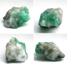 画像2: エメラルド 原石 約7.0g コロンビア ムソ鉱山産 【一点もの】 Emerald 鉱物 標本 結晶 緑柱石 浄化 お守り 天然石 パワーストーン カラーストーン (2)