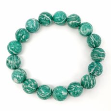 画像3: 【山梨一級研磨士 作】 アマゾナイト 12mm ブレスレット アメリカ産 手研磨 山梨県甲府市 職人 匠 宝石研磨 天河石 お守り 浄化 天然石 パワーストーン カラーストーン (3)