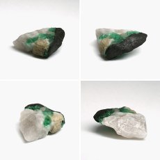 画像2: エメラルド 原石 約2.2g コロンビア ムソ鉱山産 【一点もの】 Emerald 鉱物 標本 結晶 緑柱石 浄化 お守り 天然石 パワーストーン カラーストーン (2)