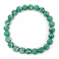 画像3: 【山梨一級研磨士 作】 アマゾナイト 8mm ブレスレット アメリカ産 手研磨 山梨県甲府市 職人 匠 宝石研磨 天河石 お守り 浄化 天然石 パワーストーン カラーストーン (3)