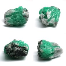 画像2: エメラルド 原石 約7.5g コロンビア ムソ鉱山産 【一点もの】 Emerald 鉱物 標本 結晶 緑柱石 浄化 お守り 天然石 パワーストーン カラーストーン (2)