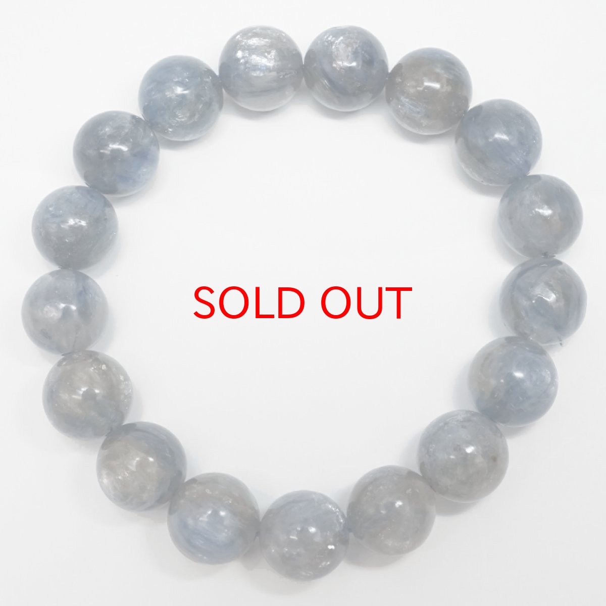 画像3: カイヤナイトインマイカ ブレスレット 12mm ブラジル産 【一点もの】Kyanite in Mica マイカ カイヤナイト 雲母 藍晶石 天然石 パワーストーン カラーストーン (3)