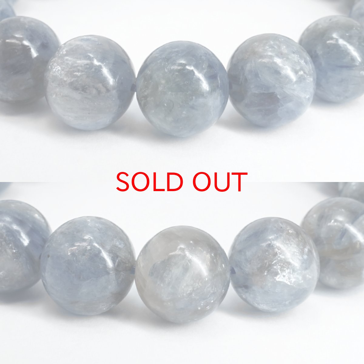 画像2: カイヤナイトインマイカ ブレスレット 12mm ブラジル産 【一点もの】Kyanite in Mica マイカ カイヤナイト 雲母 藍晶石 天然石 パワーストーン カラーストーン (2)