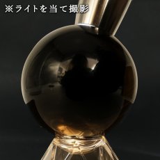 画像3: 【山梨甲府研磨】黒水晶 55mm 丸玉 ブラジル産【一点物】手研磨 山梨県甲府市 職人 匠 宝石研磨 クォーツ スフィア お守り 浄化 天然石 パワーストーン カラーストーン (3)