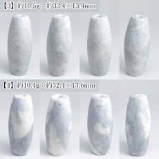 画像3: フェアリースキンサファイア 天珠 約32mm 広島県産 【 一点もの 】Fairy Skin Sapphire パイオフィライト 葉ろう石 虎石 日本製 自社製 日本銘石 天然石 パワーストーン カラーストーン (3)