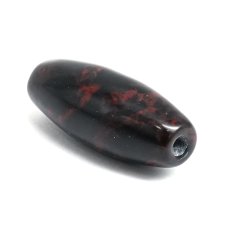 画像13: 紅十勝石 ヴァーミリオンオブシディアン 天珠 約32mm 北海道産 【 一点もの 】 Vermillion Obsidian 黒曜石 日本製 自社製 日本銘石 天然石 パワーストーン カラーストーン (13)