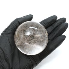 画像5: ルチルクォーツ 丸玉 58mm ブラジル産 スフィア 【 一点もの 】 Rutile quartz 希少 針水晶 ルチル 鉱物 浄化 お守り 風水 オブジェ 幸運 開運 運気 天然石 パワーストーン (5)