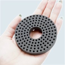 画像4: 北投石 浄化リング Hokutolite 水質 天然記念物 放射性 ラジウム マイナスイオン 遠赤外線 鉛重晶石 健康ストーン ことほぎ 天然石 パワーストーン (4)