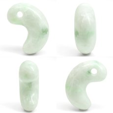 画像2: 糸魚川翡翠 約40mm 勾玉 新潟県産【一点物】Itoigawa Jade 日本銘石 希少 国石 5月誕生石 糸魚川ひすい 天然石 パワーストーン カラーストーン (2)