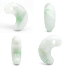 画像2: 糸魚川翡翠 約26mm 勾玉 新潟県産【一点物】Itoigawa Jade 日本銘石 希少 国石 5月誕生石 糸魚川ひすい 天然石 パワーストーン カラーストーン (2)