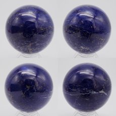 画像2: ラピスラズリ 丸玉 60mm アフガニスタン産 スフィア 【 一点もの 】 Lapislazuli 希少 手研磨 9月誕生石  鉱物 浄化 お守り 風水 オブジェ 幸運 開運 運気 天然石 パワーストーン (2)
