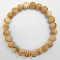 画像3: 毛利本邸赤松(もうりほんていあかまつ) ブレスレット 8mm 山口県 【日本銘木】47都道府県 MOURI HONTEY Japanese Red Pine 自社製 日本製 天然木 パワーズウッド (3)