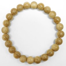 画像3: 能登ヒバ(のとひば) ブレスレット 8mm 石川県 【日本銘木】47都道府県 NOTO HIBA 自社製 日本製 天然木 パワーズウッド (3)