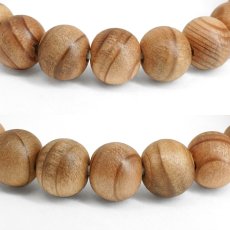 画像2: 越前杉(えちぜんすぎ) ブレスレット 8mm 福井県産 【日本銘木】47都道府県 ECHIZEN Cedar 自社製 日本製 天然木 パワーズウッド (2)