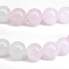 画像2: モルガナイト ブレスレット 8.5mm ブラジル産 【一点もの】Morganite ベリル ハートフェルトピンク 緑柱石 天然石 パワーストーン カラーストーン (2)