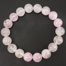 画像4: モルガナイト ブレスレット 12mm ブラジル産 【一点もの】Morganite ベリル ハートフェルトピンク 緑柱石 天然石 パワーストーン カラーストーン (4)