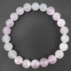 画像4: モルガナイト ブレスレット 8.5mm ブラジル産 【一点もの】Morganite ベリル ハートフェルトピンク 緑柱石 天然石 パワーストーン カラーストーン (4)