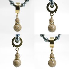 画像2: 北投石 ペンダントトップ チャーム 日本製 自社製 高純度 電磁波 天然記念物 放射性 鉛重晶石 健康ストーン ことほぎ ラジウム クリッカートップ 天然石 パワーストーン (2)