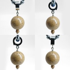 画像2: 北投石 ペンダントトップ チャーム 日本製 自社製 高純度 電磁波 天然記念物 放射性 鉛重晶石 健康ストーン ことほぎ ラジウム クリッカートップ 天然石 パワーストーン (2)