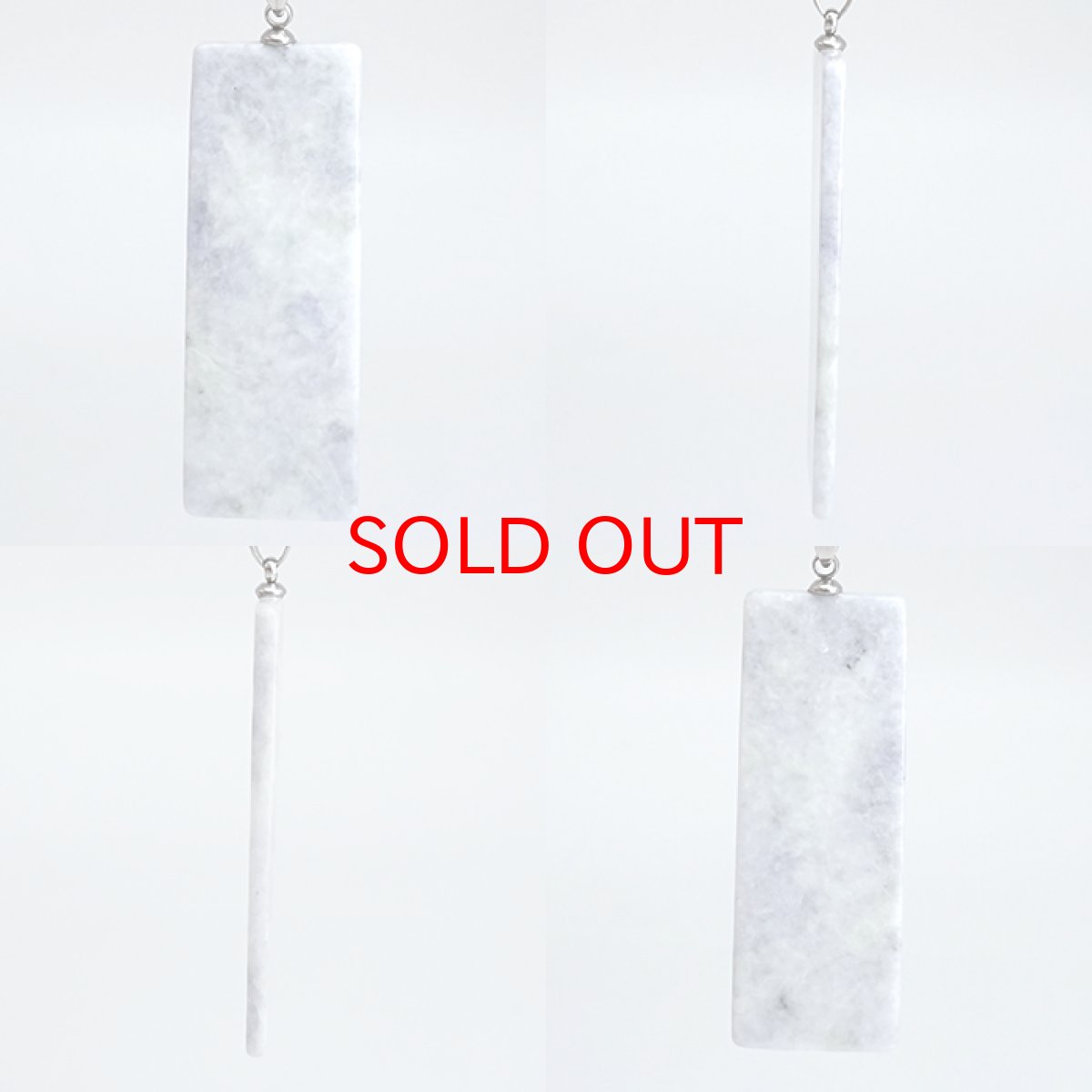 画像2: 糸魚川翡翠 ペンダントトップ ラベンダー 新潟県産 原石 【一点もの】 Itoigawa Jade ステンレス 翡翠 ひすい 希少 国石 日本銘石 お守り 浄化 天然石 パワーストーン (2)