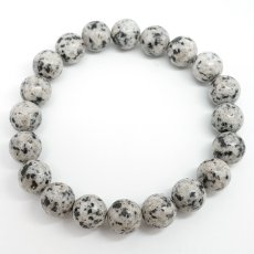 画像3: 白虎石 10mm ブレスレット 新潟県産 BYAKKO Stone 花崗岩 虎石 ラジウム ホルミシス効果 日本銘石 天然石 パワーストーン カラーストーン (3)