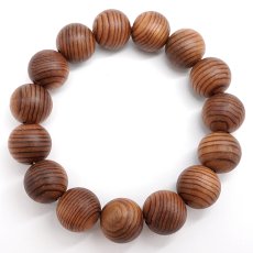 画像3: 高野山参道杉 霊珠 13.5mm ブレスレット 和歌山県産 REIJU 高野山 パワーズウッド 天然木 日本銘木 (3)