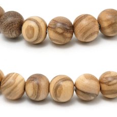 画像2: イタリアンオリーブ 8mm ブレスレット Italian Olive Tree イタリア産 オリーブ木 地中海 農業資源 日本製 自社製 パワーズウッド 世界銘木 天然木 (2)