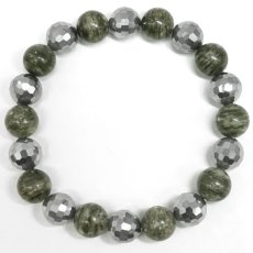 画像3: テラヘルツ×バドガシュタイン ブレスレット オーストリア産 日本製 自社製 高純度 テラヘルツ鉱石 Terahertz ミラーカット 血流改善 肩こり 冷え性 健康ストーン マイナスイオン ことほぎ 天然石 パワーストーン (3)