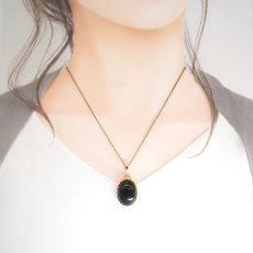 画像3: サヌカイト ペンダントトップ 香川県 Sanukite 覆輪 フクリン カムイコタン 讃岐岩 カンカン石 ステンレス 日本銘石 お守り 浄化 天然石 パワーストーン カラーストーン (3)