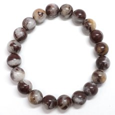 画像3: 桐生更紗石 10mm ブレスレット 群馬県産 KIRYUSARASA Gunma Blood Stone 【数量限定】 桐生市 ブラッドストーン 日本銘石 天然石 パワーストーン カラーストーン (3)