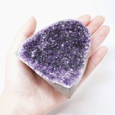 画像4: ウルグアイアメジスト 原石 363.7g ウルグアイ産【一点物】Amethyst 台付き 2月誕生石 鉱物 紫水晶 風水 ヒーリング 浄化 天然石 パワーストーン (4)