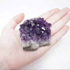 画像4: ウルグアイアメジスト 原石 128.7g ウルグアイ産【一点物】Amethyst 2月誕生石 鉱物 紫水晶 風水 ヒーリング 浄化 天然石 パワーストーン (4)