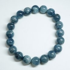 画像3: デビルアクアマリン 9mm ブレスレット ブラジル産 【一点もの】 アクアマリン Aquamarine 高品質 ブラックアクアマリン ディープ 鉱物 内包 天然石 パワーストーン カラーストーン (3)