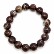 画像3: 桐生更紗石 12mm ブレスレット 群馬県産 KIRYUSARASA Gunma Blood Stone 【数量限定】 桐生市 ブラッドストーン 日本銘石 天然石 パワーストーン (3)