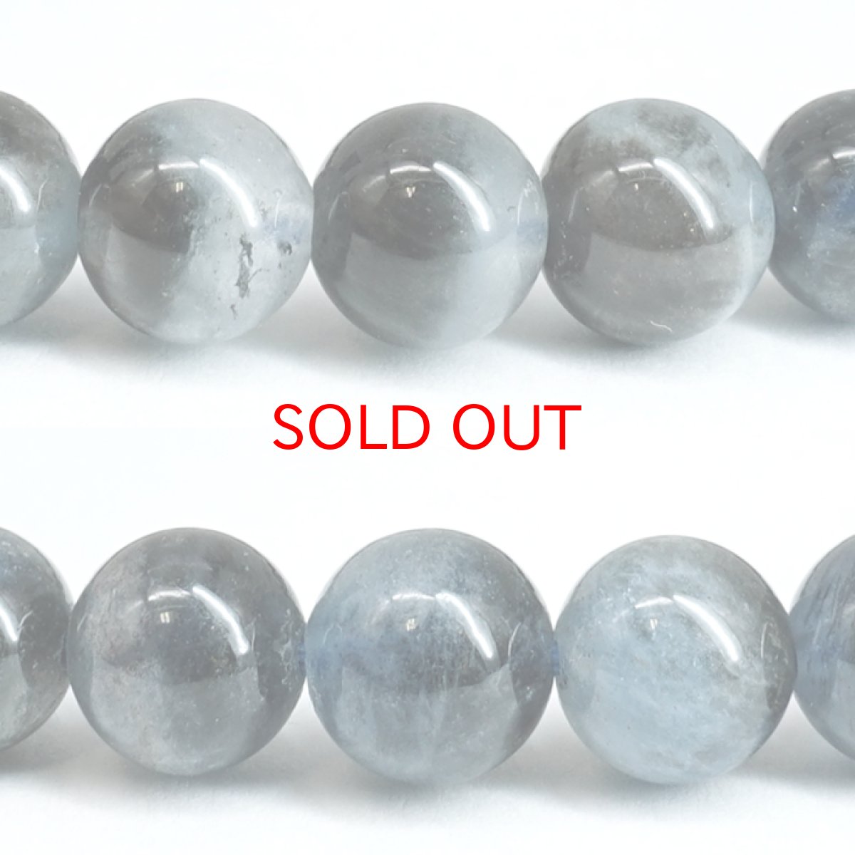 画像2: デビルアクアマリン 7mm ブレスレット ブラジル産 【一点もの】 アクアマリン Aquamarine 高品質 ブラックアクアマリン ディープ 鉱物 内包 天然石 パワーストーン カラーストーン (2)