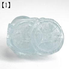 画像3: アクアマリン ヒキュウ 彫り物 ブラジル産【一点もの】Aquamarine 風水 3月誕生石 藍柱石 藍玉 ベリル 緑柱石 貔貅 神獣 天然石 パワーストーン カラーストーン (3)