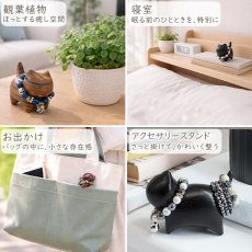 画像10: 【セール 14%OFF】 宝来猫 首輪付き 置き物 インテリア 雑貨 木製 招き猫 猫 北投石 テラヘルツ マイナスイオン 健康 開運 幸運 癒し 縁起物 ことほぎ パワーズウッド 天然石 天然木 (10)
