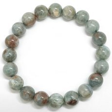 画像3: ヘマタイトインアクアマリン 10mm ブレスレット ブラジル産 【一点もの】 アクアマリン Aquamarine 高品質 ヘマタイト 希少 共生 鉱物 内包 天然石 パワーストーン カラーストーン (3)