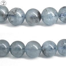 画像6: デビルアクアマリン 6mm ブレスレット ブラジル産 【一点もの】 アクアマリン Aquamarine 高品質 ブラックアクアマリン ディープ 鉱物 内包 天然石 パワーストーン カラーストーン (6)