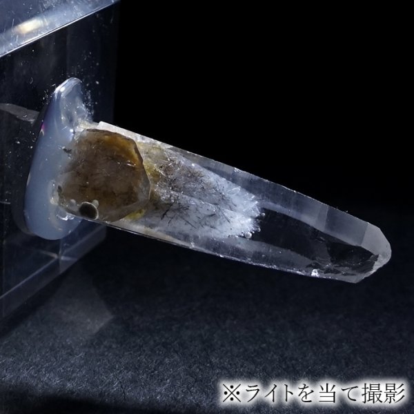 幻の国産水晶 希少 日本産 透明感 水晶 バーコード 魔除け 幸運 安定