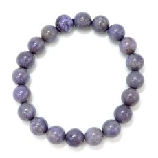 画像3: トルコ翡翠 約9.5mm ブレスレット トルコ・ハルマンジュク産 【一点もの】 ターキッシュパープルジェイド トルキエナイト Turkish Jadeite ジェダイト 硬玉 鉱物 天然石 パワーストーン (3)