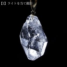 画像3: ハーキマーダイヤモンド ペンダントトップ K18 アメリカ産 【一点もの】Harkimer Diamond 日本製 自社製 ドリームクリスタル ダイヤモンド 稀少 透明 クォーツ お守り 鉱物 水晶 天然石 パワーストーン (3)