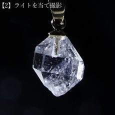 画像7: ハーキマーダイヤモンド ペンダントトップ ステンレス アメリカ産 【一点もの】Harkimer Diamond 日本製 自社製 ドリームクリスタル ダイヤモンド 稀少 透明 クォーツ お守り 鉱物 水晶 天然石 パワーストーン (7)