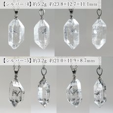 画像4: チベタンクォーツ ペンダントトップ 原石 チベット産 【一点もの】 Tibetan Quartz 日本製 ステンレス 4月誕生石 水晶 両剣 両剣水晶 グラファイト お守り 浄化 厄払い 厄除け 魔除け 邪気払い ヒーリング 鉱物 天然石 パワーストーン カラーストーン (4)